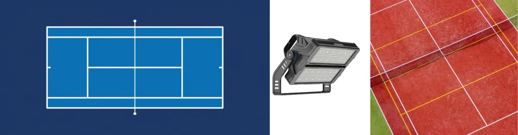 Précision du prix usine 400W 600W 800W 1000W 1200W 1800W IP66 visant la lumière d'inondation élevée de mât de la lumière LED de champ de sport du dispositif 10kv SPD LED