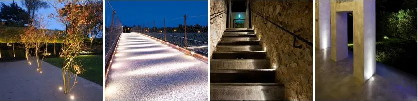 Factory Price IP67 Waterproof Mini LED Underground Floor Deck Spot Lights 1W LED Garden Floor Light Inground LED Outdoor Floor Lamp