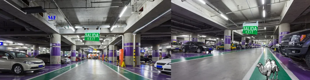 Luminaire de signalisation de sortie de secours à LED durable pour les lieux publics, les parkings et les usines 3