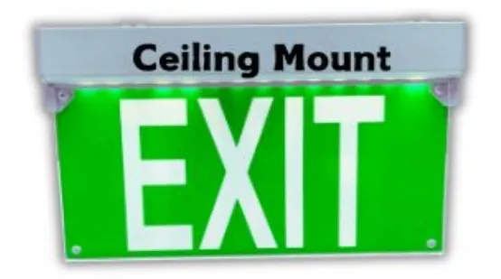 Luminaire de signalisation de sortie de secours à LED durable pour les lieux publics, les parkings et les usines 8