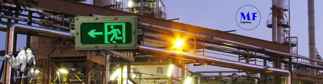 Signe de sortie d'évacuation d'urgence à LED résistant à l'explosion 7