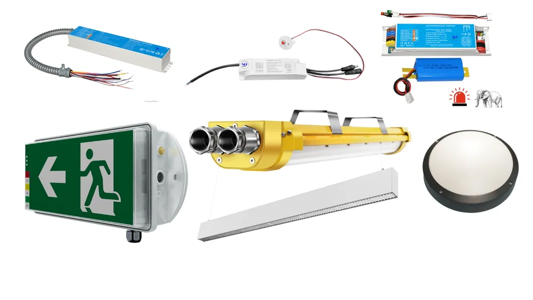 Ballast de secours LED avec autonomie de 3 heures, compatible avec les downlights, les luminaires tri-preuve et les high bays 1