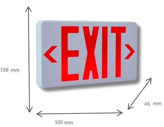 Panneau de sortie de secours à LED rechargeable pour centres commerciaux, supermarchés, aéroports, bureaux, usines 13