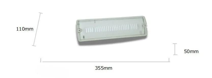 Lumière de panique d'urgence de sortie de secours à LED IP66 pour hôtel, vert, centre commercial, gare, école, supermarché 0