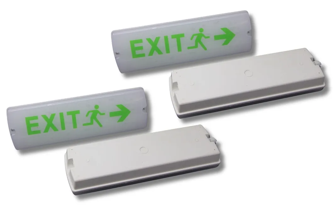 Lumière de panique d'urgence de sortie de secours à LED IP66 pour hôtel, vert, centre commercial, gare, école, supermarché 2