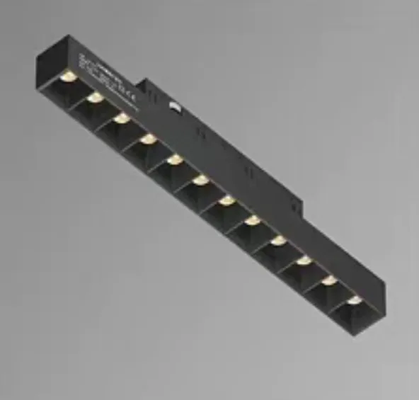 LED Magnétique Lumière Linière 20W 30W 4000K 6000K Dali Dim Sensor intelligent étanche en plastique Plafond de l'hôtel Cantine Café magasin de tissus 7