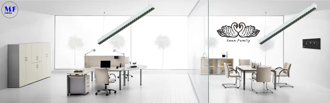 LED Track Lumière linéaire Ra 90+ Détail en plastique Industriel Noir Blanc Supermarché Magnétique Atelier en forme magasin 3