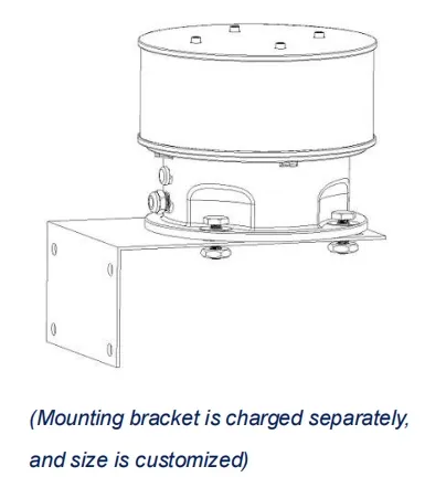 Lumière d'obstruction à l'aviation LED Photocell Die-Casting IP66Télécommunication Plateforme offshore à gaz jaune 11