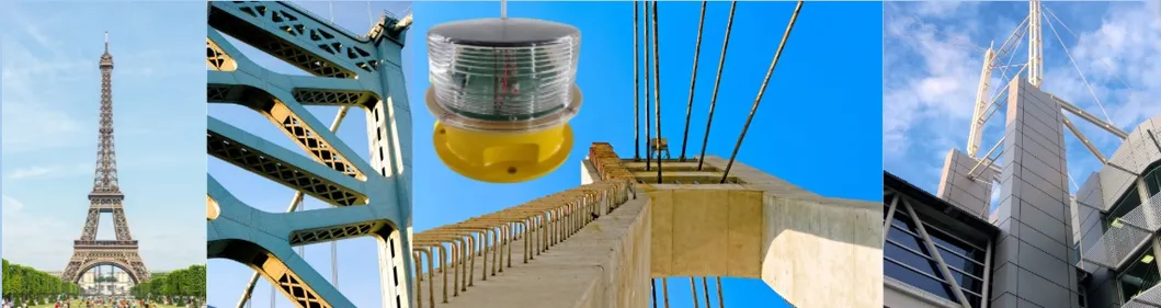 Lumière solaire LED de la lanterne marine de la photocellule de coulée sous pression GPS IP68 80m/S Plateforme offshore de turbine éolienne 14