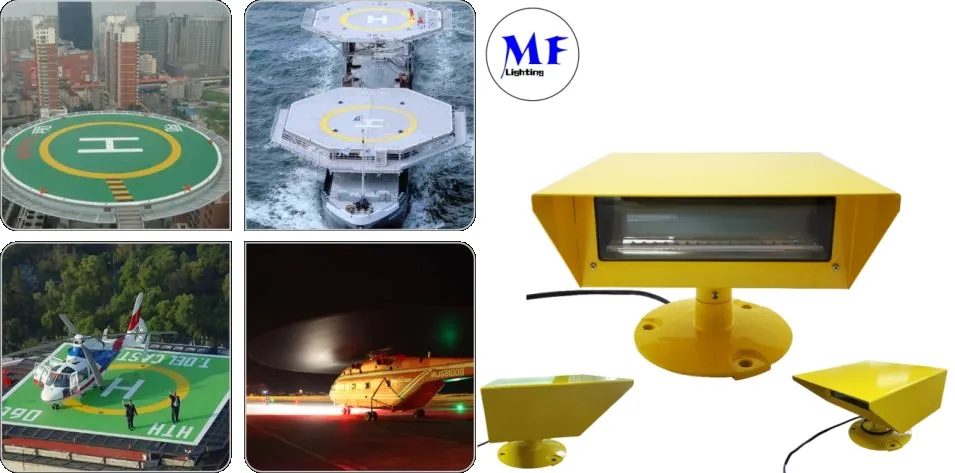 Lumière LED de débordement de l'héliport 1