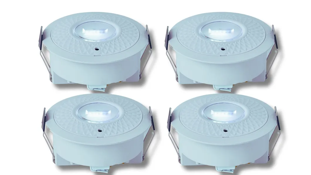 Panneau vers le bas lumière LED panne d'évacuation d'urgence panneau de sortie de lumière IP65 batterie de secours école publique rechargeable hôpital blanc 0