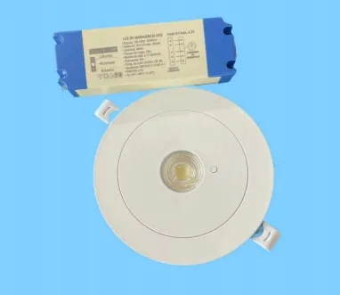 Panneau vers le bas lumière LED panne d'évacuation d'urgence panneau de sortie de lumière IP65 batterie de secours école publique rechargeable hôpital blanc 5