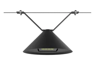 Lampadaire solaire de jardin à LED Alu. Étanche 130lm/W Ik08 IP66 Ra70 Hémisphère Intégré Trottoir Chemin Route Revêtement Mural Cour 0