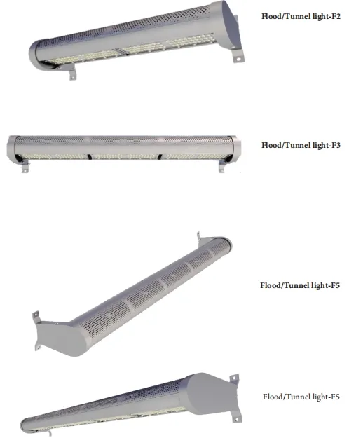Lumière de jardin LED Alu. Installation rapide sur poteau Étanche IP66 Ik10 Autoroute Inondation Souterrain Entrepôt Mine Tunnel 4