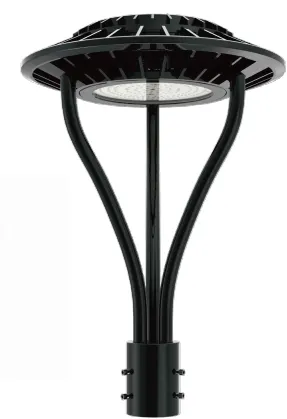 Lumière de jardin LED réglable anti-humidité IP65 150W imperméable à l'eau 140lm/W Noir Fairy Lawn Cour Post Top 3