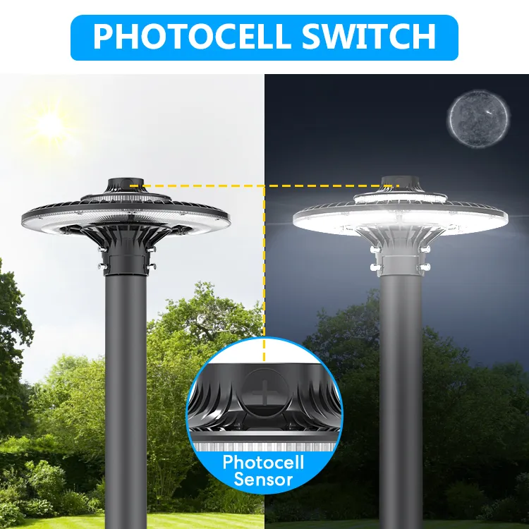 Lampadaire de jardin LED à économie d'énergie, éclairage de zone, 140lm/W, Smart-Tuning 200W pour aire de repos d'autoroute, complexe sportif, promenade au bord de l'eau 13