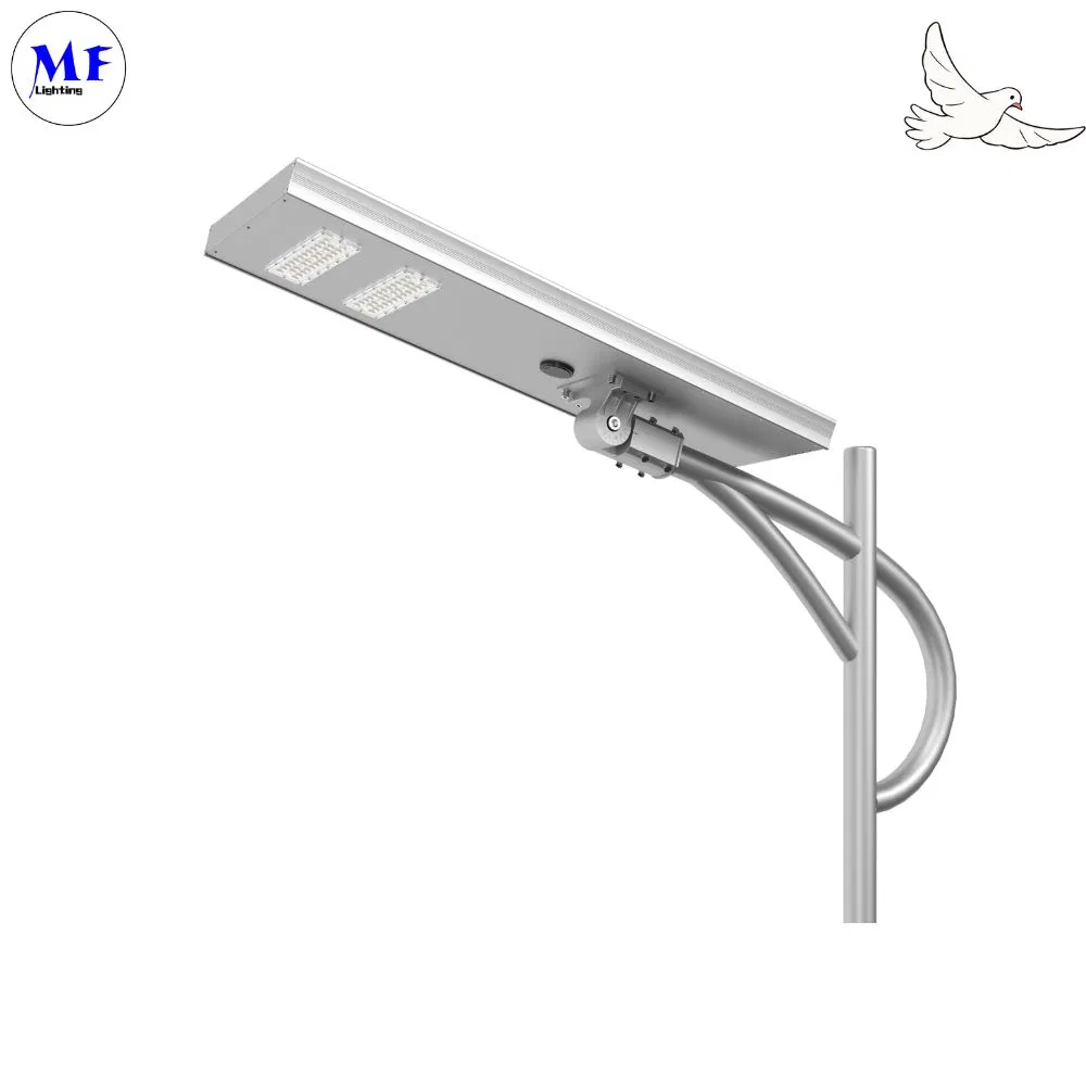 LED Street Solar Garden Light Sensor de mouvement Blanc argenté 120W 100W 80W Alu. IP66 Piéton de la cour de la villa 0