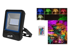 Lumière d'inondation imperméable extérieure du projecteur IP66 LED de RGBW 10W 20W 30W 50W 100W avec à télécommande