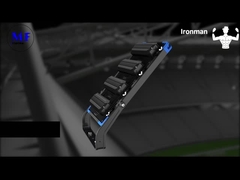 250-1250W réglable IP66 5 ans Wattanty LED haut mât lumière avec protection contre la surchauffe Pour le sport Fie