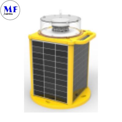 LED Solar Powered Lantern Light With Red Green Yellow White Blue Flashing Navigation Warning