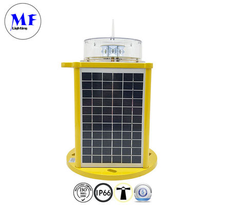 Solar Power LED Aviation Light Type B With Red Green Yellow White Blue Flashing Navigation Marine Sea Boat Warning