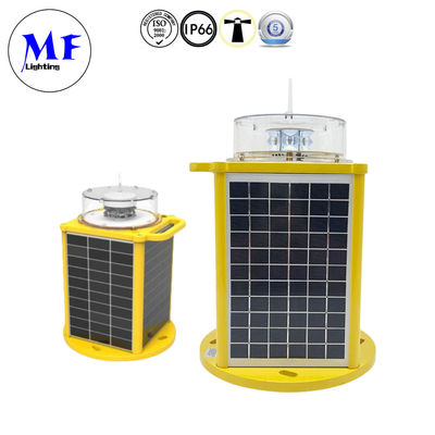 Solar Power LED Aviation Light Type B With Red Green Yellow White Blue Flashing Navigation Marine Sea Boat Warning