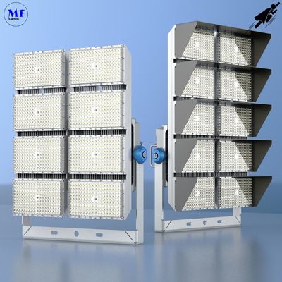 5 Years Warranty 960W LED Stadium Flood Light 3000K-6500K High Color Rendering Index Waterproof Ik10 8 Modules Design