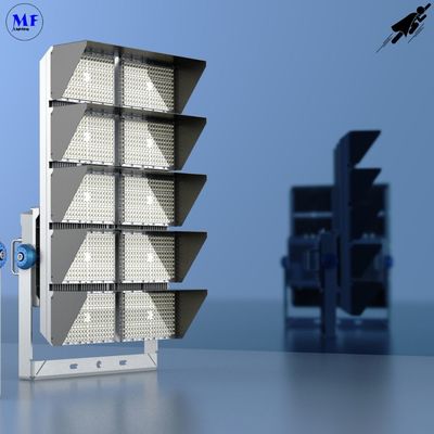 5 Years Warranty 960W LED Stadium Flood Light 3000K-6500K High Color Rendering Index Waterproof Ik10 8 Modules Design