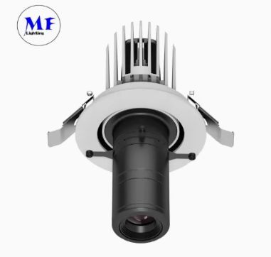 LED Shapeable Track Logo Gobo Projector Light UV ND Zoomable Extended IP65 Ra97+ Contour Exhibition Center