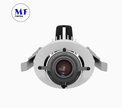 LED Shapeable Track Logo Gobo Projector Light UV ND Zoomable Extended IP65 Ra97+ Contour Exhibition Center