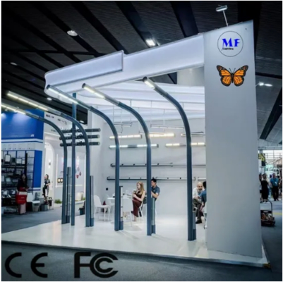 LED Street Garden Light Alu. Waterproof Pole Fast Silvery Installation Overpass Courtyard Road Wall