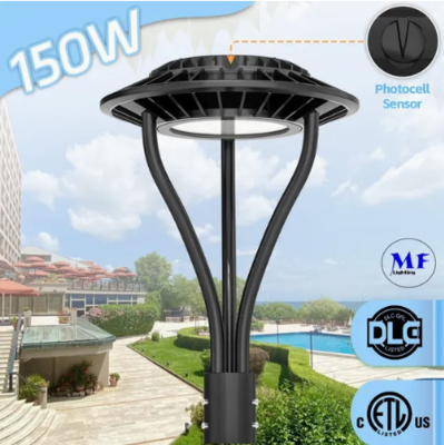 LED Garden Light Ajustable Anti-Moisture IP65 150W Waterproof 140lm/W Black Fairy Lawn Courtyard  Post Top