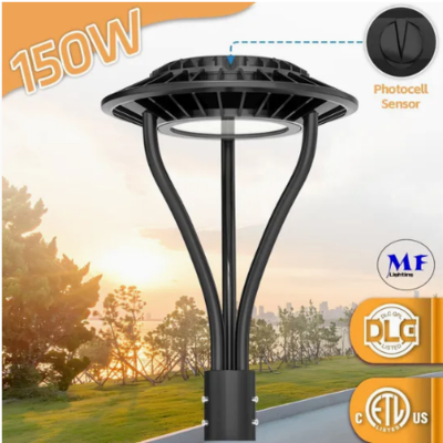 LED Garden Light Ajustable Anti-Moisture IP65 150W Waterproof 140lm/W Black Fairy Lawn Courtyard  Post Top