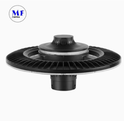 LED Garden Light Ajustable 150W IP65 Built-in Waterproof 130lm/W Round Black Courtyard Park Yard Post Top