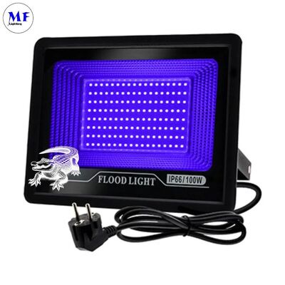 3-Second Fast Curing IP66 Waterproof 395nm UVA 100W Ultra-Thin Adjustable Silent Efficient Heat Entertainment Dissipation UV Party Light for Industrial Curing