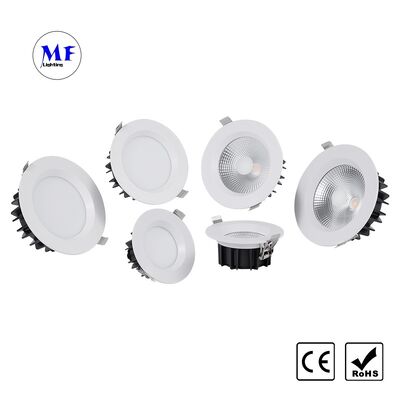 SMD LED Recessed Downlight Triac 5W/10W/25W/40W 0-10V Dali-2 Dt6 Dt8 Dimmable Smart Zigbee Tuya WiFi IP40 Die-Cast Aluminum Ceiling Down Light