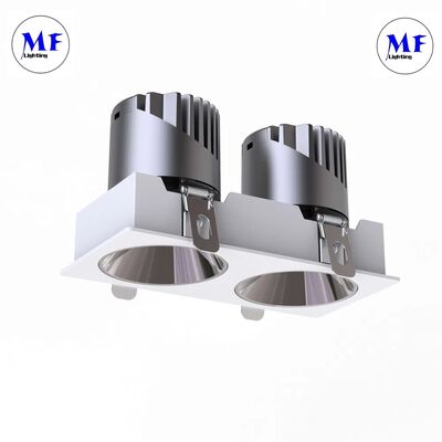 Factory Price Anti-Glare Multiple Housing Colors IP20/IP44 Two Heads 14W/20W/24W/30W/40W LED Spot Light LED Down Light Recessed Down Light