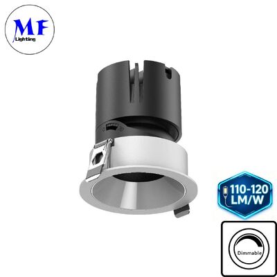 110-120LM/W High Lumen LED Down Light Anti-glare Triac Dali TUYA Dimmable Optical Lens Design for Bathroom Industrial Retail Commercial Spaces