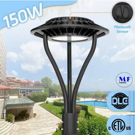LED Garden Light Ajustable Anti-Moisture IP65 150W Waterproof 140lm/W Black Fairy Lawn Courtyard  Post Top
