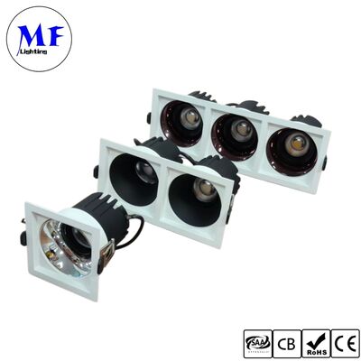 10W  CRI90 100lm/W LED Spot Downlight Triac /0-10V/Dali-2 Dimmable Beam angle 15°/24°/36°50° Optional Recessed Anti-glare Single head Spot LED Down light for Commercial Spaces