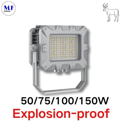 Prix d'usine ATEX IECEx certifié aluminium moulé sous pression LED projecteur antidéflagrant pour usine chimique pétrolière et gazière GNL, mine, plateforme marine, navire océanique
