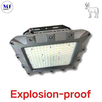 Prix d'usine Huile Gaz Chimique Marine Exploitation Minière Industrie Iecex ATEX Lumière d'inondation antidéflagrante à LED en aluminium moulé sous pression IP66 Ik08 Garantie 5 ans certifiée ATEX