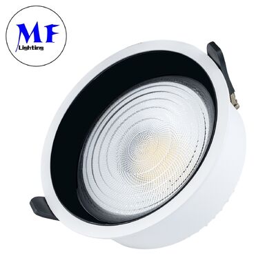 Plafonnier encastré anti-reflets SMD LED Downlight 7W10W18W30W50W100W, faisceau 120°, gradable TRIAC/0-10V/DALI-2, 160LM/W CRI90, garantie 5 ans