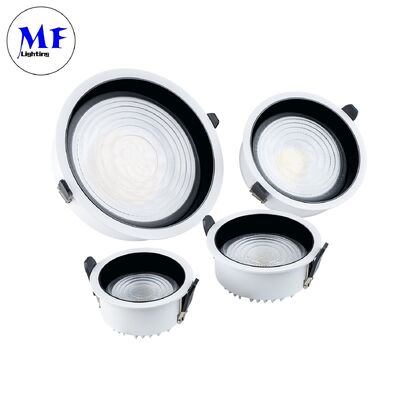 Lumière de plafond en retrait,lampe de fond LED SMD anti-éblouissement 7W10W20W30W50W60W80W100W, TRIAC/0-10V/DALI-2/DALI DT6 DT8 120° largeur de rayon,160LM/W CRI90, avec CE RoH