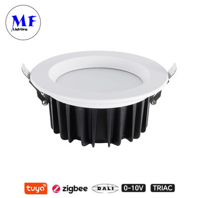 Prix de l'usine IP40 CCT réglable Triac Dali Tuya Dimmable Smart Zigbee 15W SMD LED Recessed Spot Down Light pour la cuisine