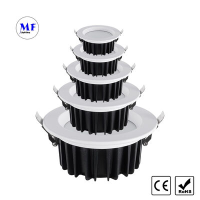 Prix de l'usine LED Rétrécissement de la lumière basse Triac 0-10V Dali Dali-2 Dt6 Dt8 Dimmable, Zigbee Tuya WiFi anti-éblouissement IP40 Lumière de plafond en aluminium coulé pour hôtel