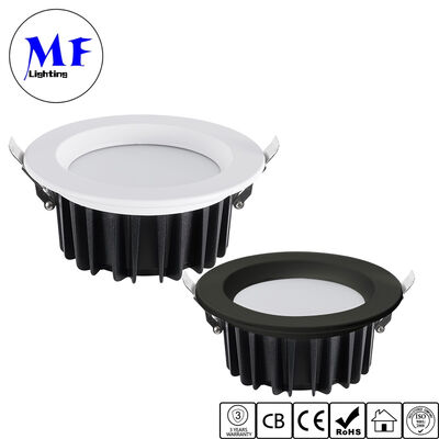 Prix d'usine IP40 CCT Tunnable Downlight LED Encastré SMD 20W 25W 50W Dimmable Anti-éblouissement Downlight Plafond avec Diffuseur PC Laiteux pour Maison Showroom