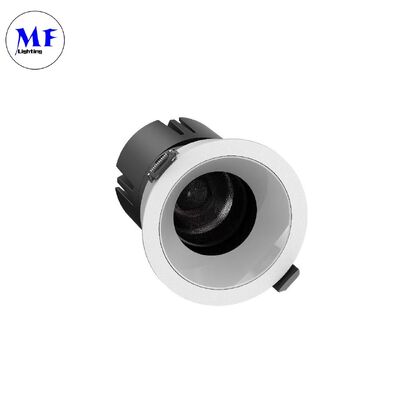 Downlight LED encastré anti-reflet ETL avec puce COB, angle de faisceau 15°/24°/36°/55°, 110-120LM/W, haut lumen, downlight orientable 5CCT