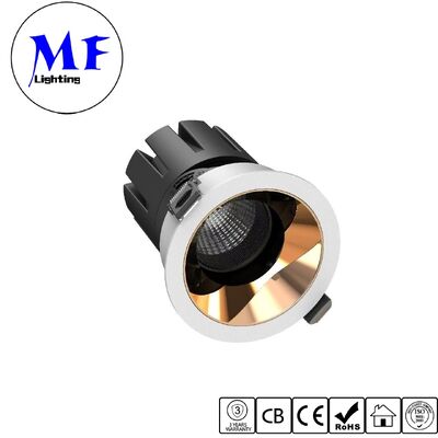 Anti-éblouissement ultra-faible UGR<3 inclinable en retrait vers le bas Lumière LED de plafond Spot Downlight 7W 10W 15W 20W 25W Puissance Dimmable DIP 5CCT réglable
